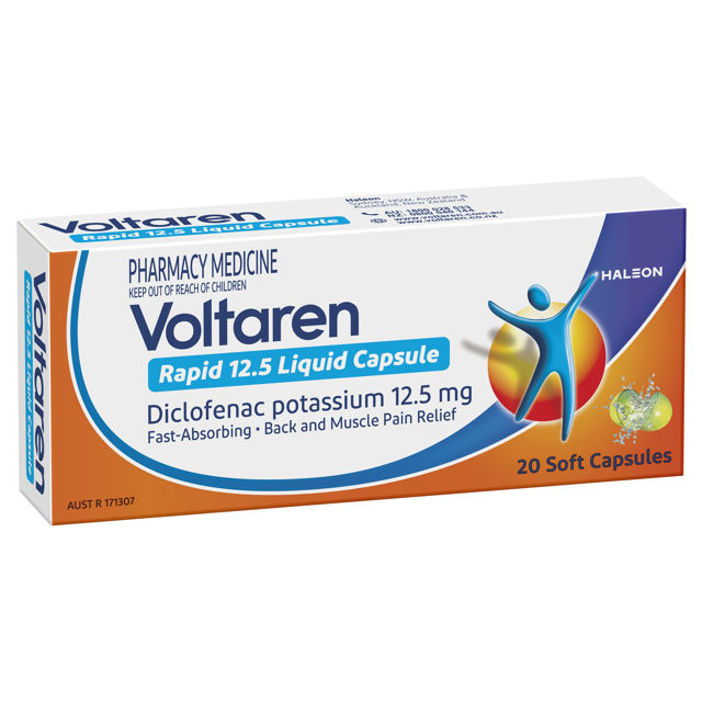 Voltaren Rapid Liquid Capsule 12.5 mg 20 Caplets