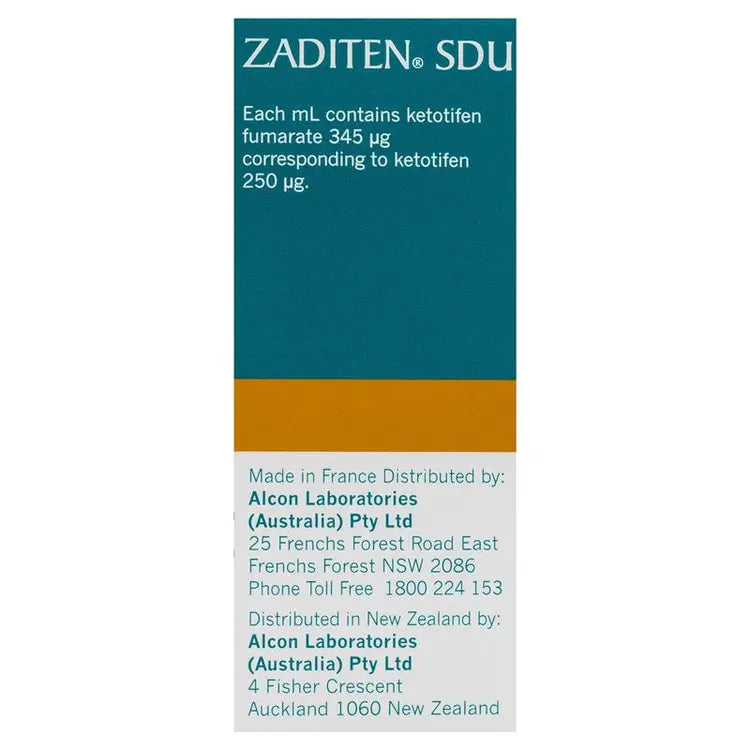 Zaditen Sterile Eye Drops 20 x 0.4mL
