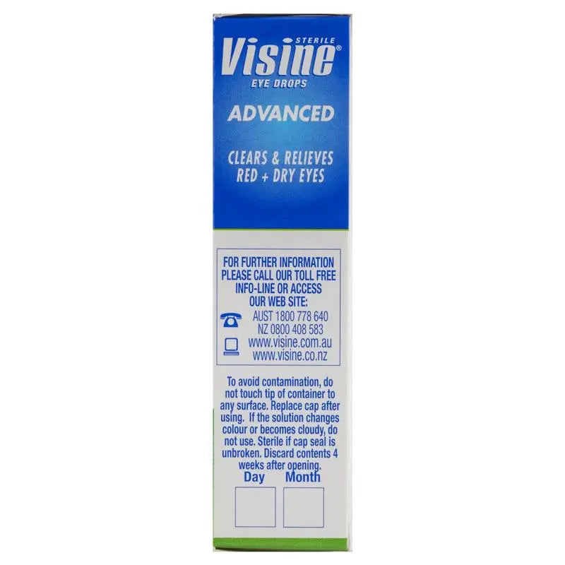 Visine Advanced Eye Drops 15ml