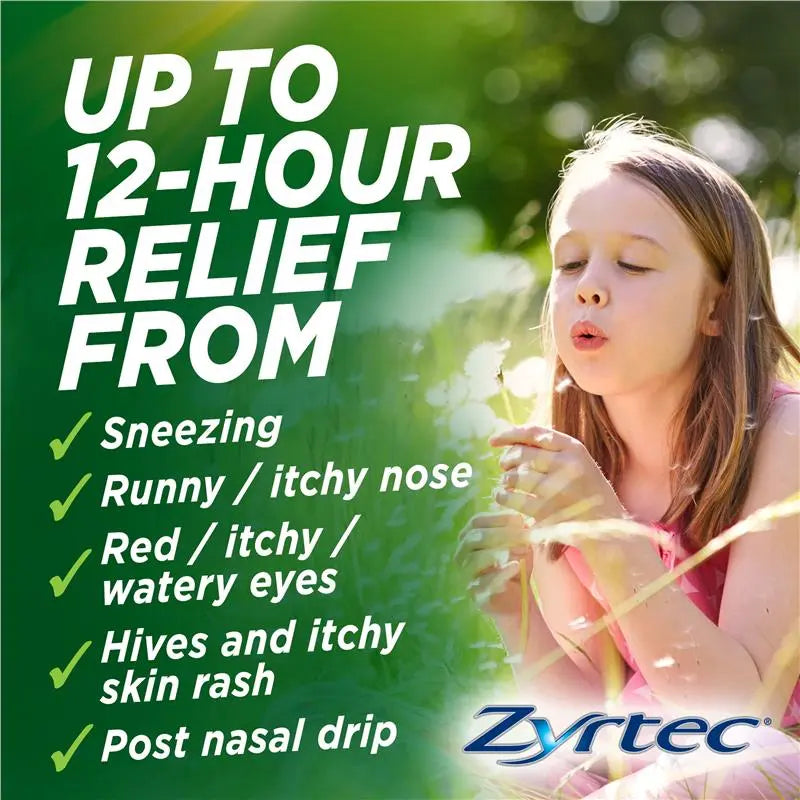 Zyrtec Kids Chewable Grape 10 Tablets