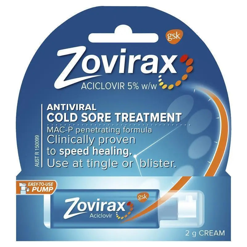 Zovirax Cold Sore Cream Pump 2 g