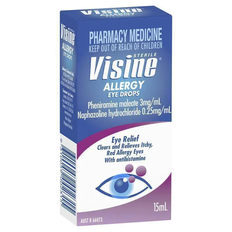 Visine Allergy Eye Drops 0.025% / 0.3% 15 ml