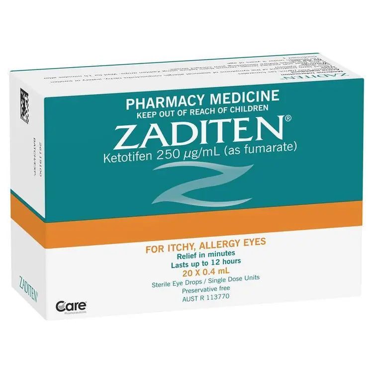 Zaditen Sterile Eye Drops 20 x 0.4mL