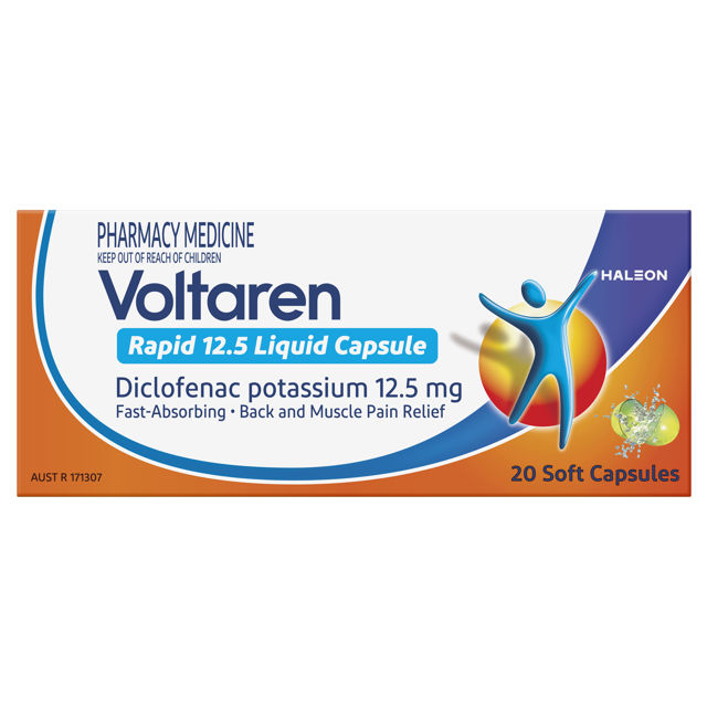 Voltaren Rapid Liquid Capsule 12.5 mg 20 Caplets